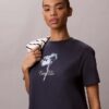 Mini-T-shirtklänning med blommönster