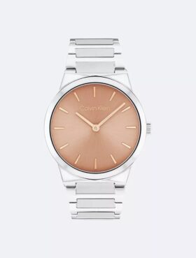 Minimalistisk klocka med integrerat länkararmband, 32 mm Minimalistisk klocka med integrerat länkararmband, 32 mm