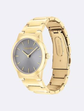 Minimalistisk klocka med integrerat länkararmband, 32 mm Minimalistisk klocka med integrerat länkararmband, 32 mm