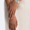 Minimalistisk klocka med integrerat länkararmband, 32 mm Minimalistisk klocka med integrerat länkararmband, 32 mm