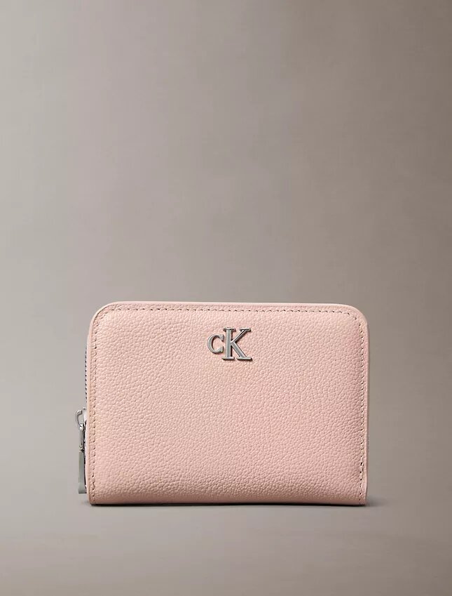 Minimalistisk plånbok med Monogram och dragkedja Minimalistisk plånbok med Monogram och dragkedja