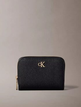 Minimalistisk plånbok med Monogram och dragkedja