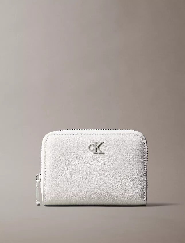 Minimalistisk plånbok med Monogram och dragkedja Minimalistisk plånbok med Monogram och dragkedja