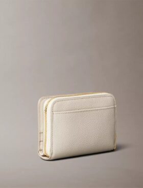 Minimalistisk plånbok med Monogram och dragkedja