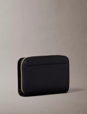 Minimalistisk plånbok med Monogram och dragkedja