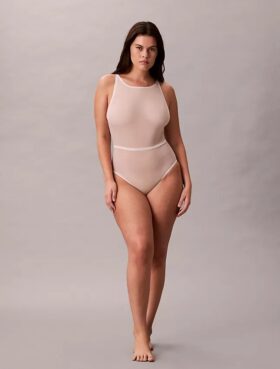 Minimalistisk Shapewear Bodysuit i mesh
