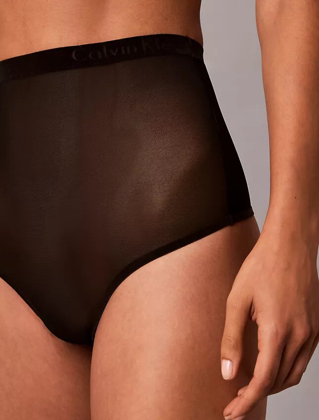 Minimalistisk Thong i mesh med hög midja Minimalistisk Thong i mesh med hög midja