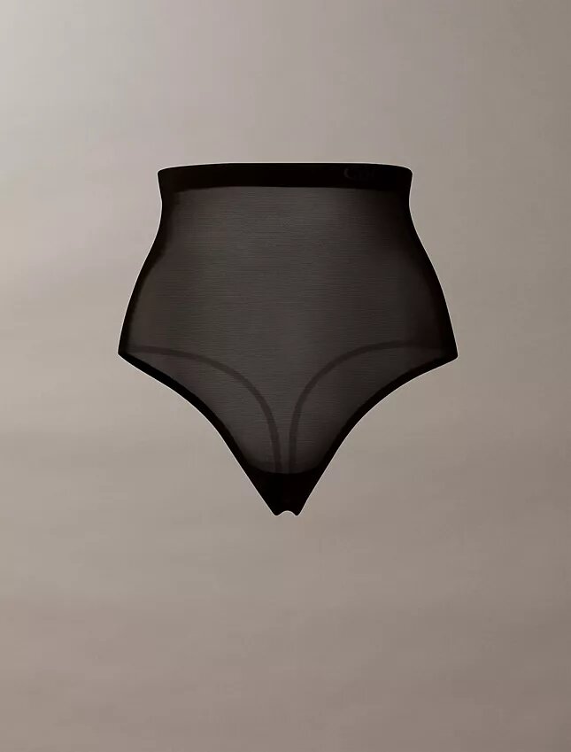 Minimalistisk Thong i mesh med hög midja Minimalistisk Thong i mesh med hög midja
