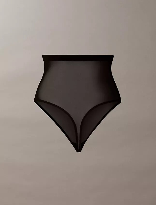 Minimalistisk Thong i mesh med hög midja Minimalistisk Thong i mesh med hög midja