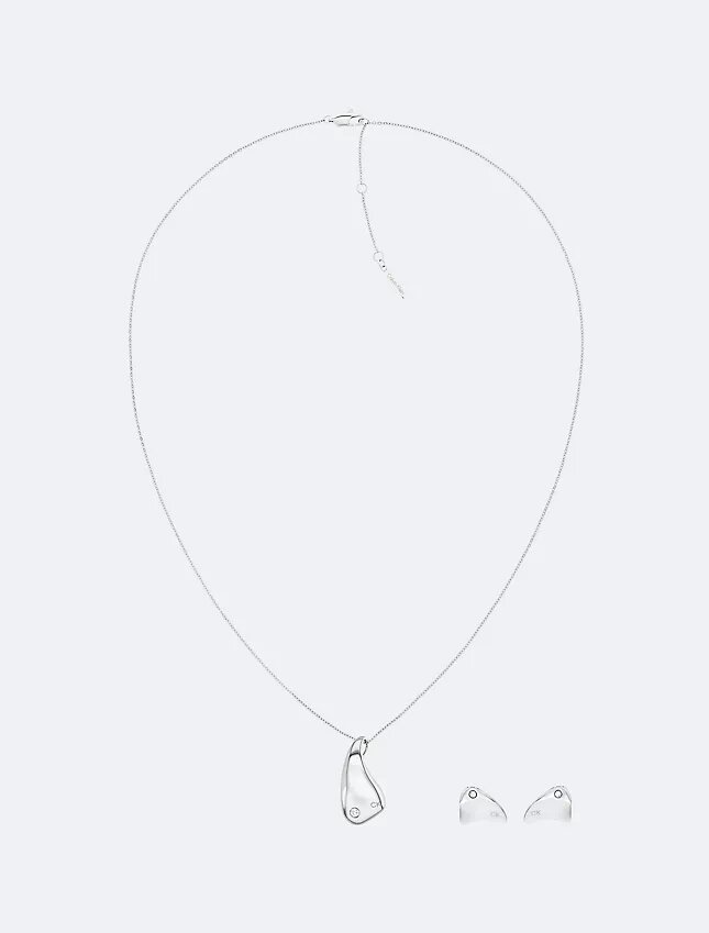Minimalistiskt halsband med organiska former Minimalistiskt halsband med organiska former