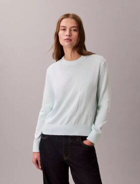 Mjuk bomullströja med Monogram
