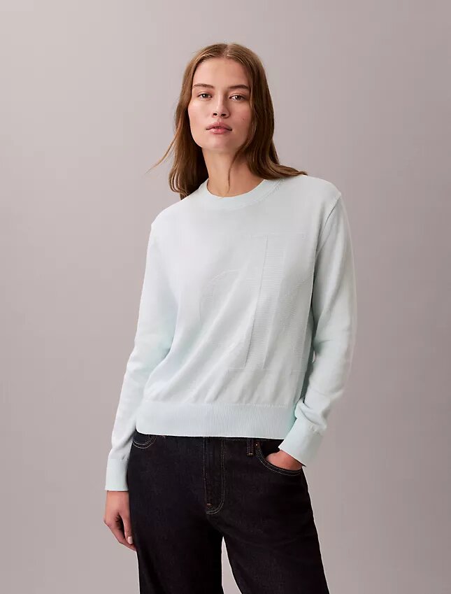 Mjuk bomullströja med Monogram Mjuk bomullströja med Monogram