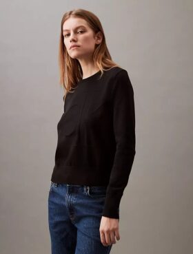 Mjuk bomullströja med Monogram Mjuk bomullströja med Monogram
