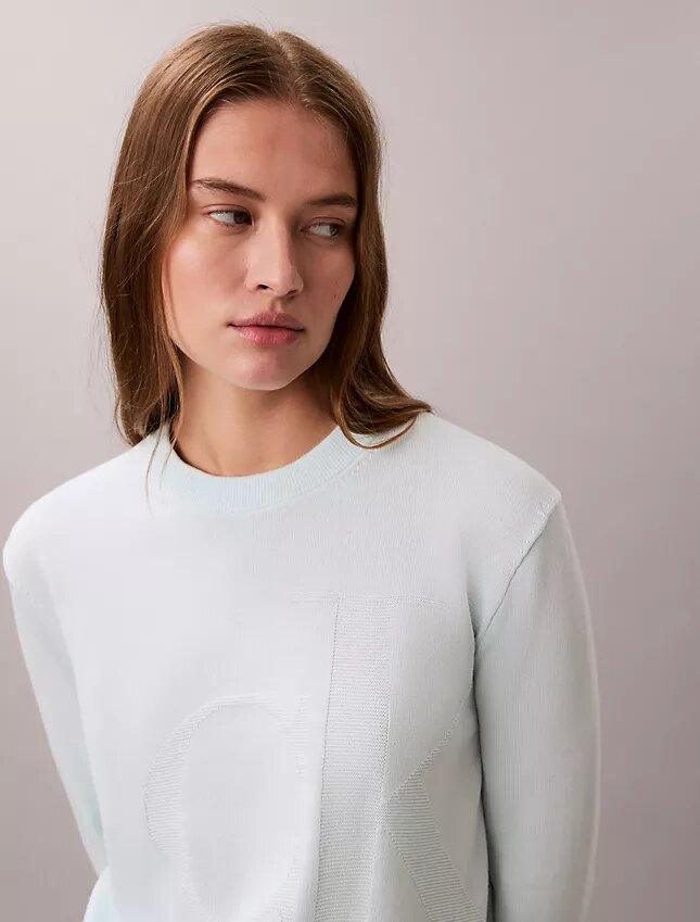 Mjuk bomullströja med Monogram Mjuk bomullströja med Monogram