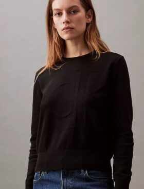 Mjuk bomullströja med Monogram Mjuk bomullströja med Monogram