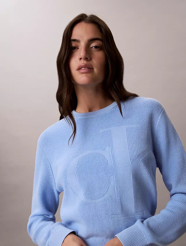 Mjuk bomullströja med Monogram Mjuk bomullströja med Monogram
