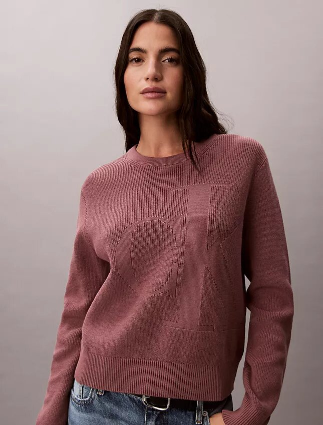 Mjuk bomullströja med Monogram Mjuk bomullströja med Monogram