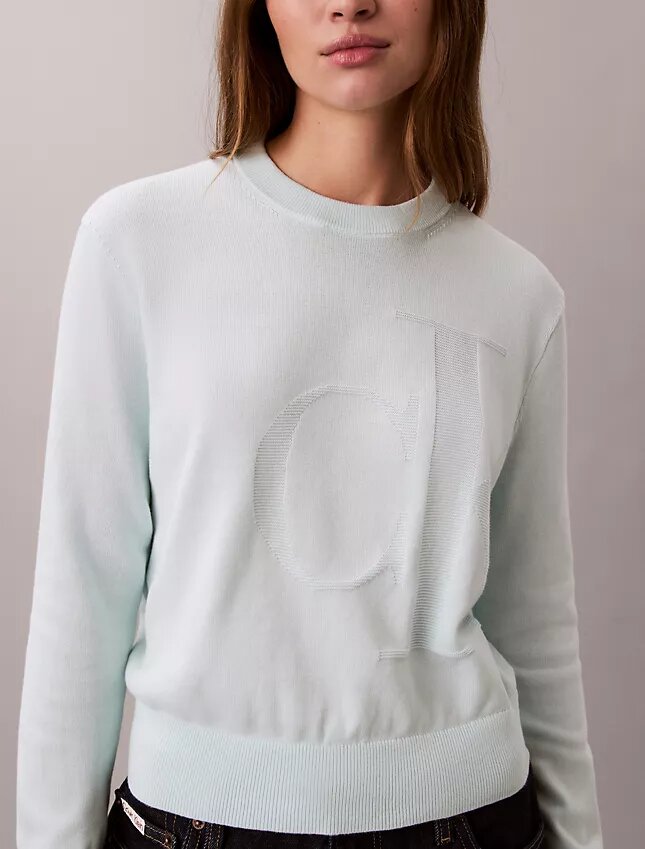 Mjuk bomullströja med Monogram Mjuk bomullströja med Monogram