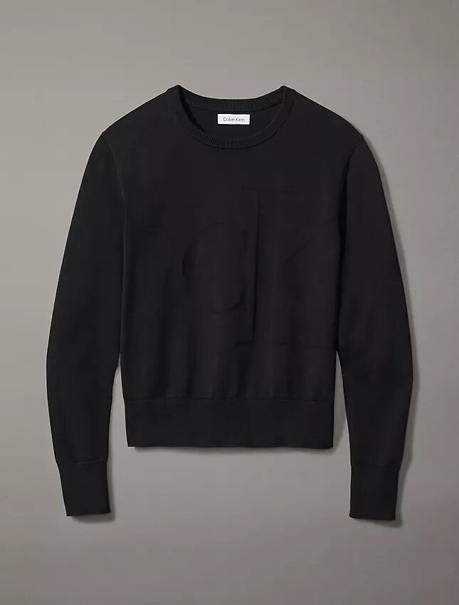 Mjuk bomullströja med Monogram Mjuk bomullströja med Monogram