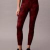 Mjuka sportleggings med abstrakt tryck och 7/8-längd Mjuka sportleggings med abstrakt tryck och 7/8-längd