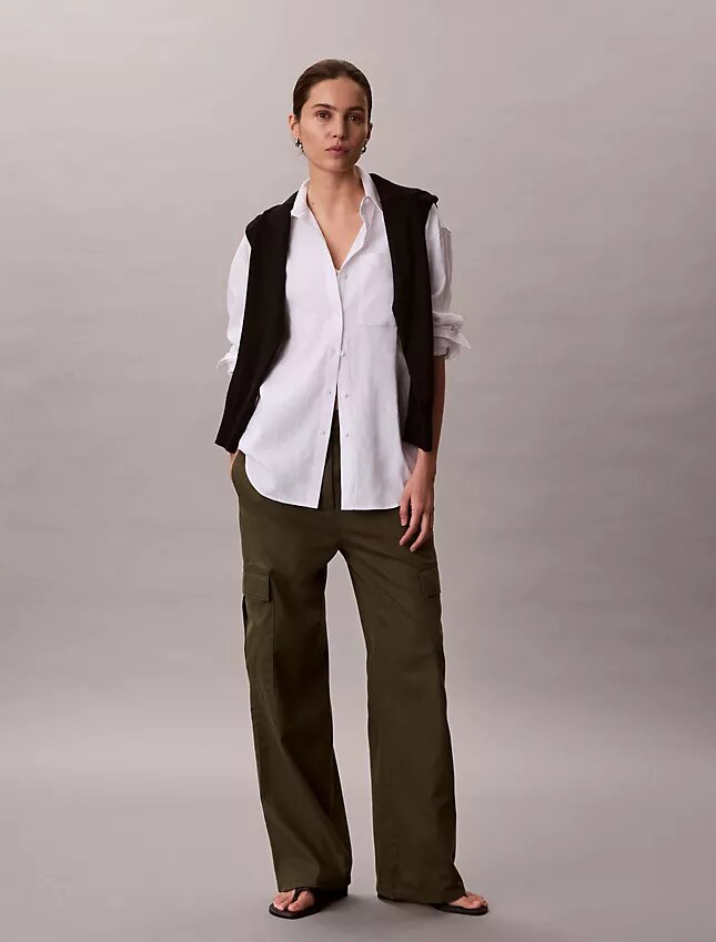 Mjuka twill-cargobyxor Mjuka twill-cargobyxor