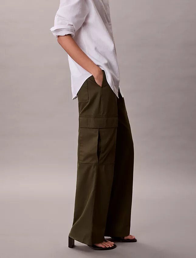 Mjuka twill-cargobyxor Mjuka twill-cargobyxor