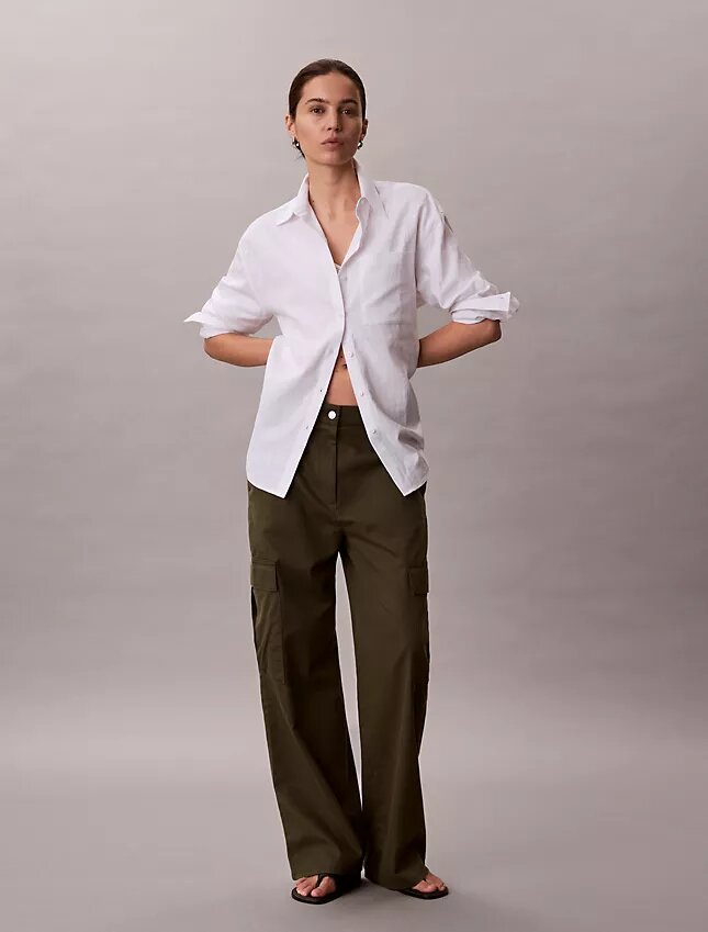 Mjuka twill-cargobyxor Mjuka twill-cargobyxor