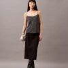 Mönstrad, avslappnad camisole i chiffong Mönstrad, avslappnad camisole i chiffong