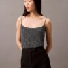 Mönstrad, avslappnad camisole i chiffong Mönstrad, avslappnad camisole i chiffong