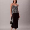Mönstrad satin-camisole Mönstrad satin-camisole