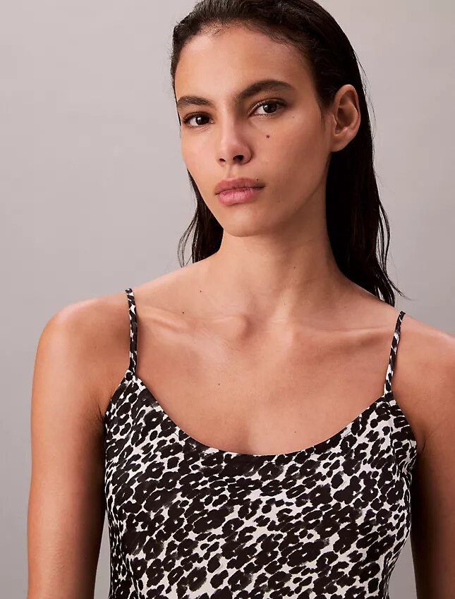 Mönstrad satin-camisole Mönstrad satin-camisole