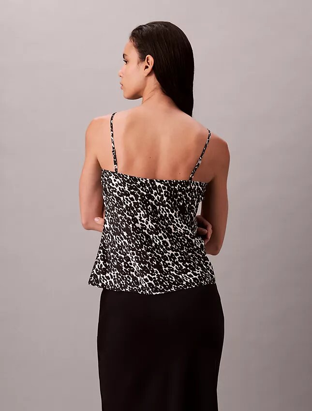 Mönstrad satin-camisole Mönstrad satin-camisole