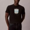 Modern Calvin Klein-T-shirt med grafiskt logo Modern Calvin Klein-T-shirt med grafiskt logo