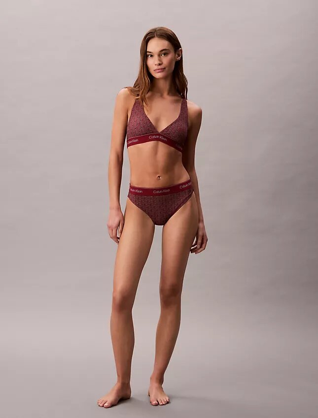 Modern logotyp, triangel-bikini-toppar med racerrygg Modern logotyp, triangel-bikini-toppar med racerrygg