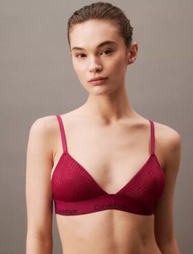 Modern spets, lätt fodrad triangel-Bralette