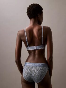 Modern spets, lätt fodrad triangel-Bralette