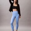 Moderna sportleggings med hög midja och 7/8-längd Moderna sportleggings med hög midja och 7/8-längd