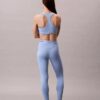 Moderna sportleggings med hög midja och logotyp i linningen, 7/8-längd Moderna sportleggings med hög midja och logotyp i linningen, 7/8-längd