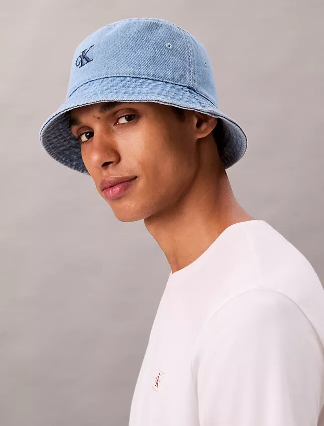 Monogram-buckethat i Denim Monogram-buckethat i Denim