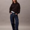 Monogram Fleece Cropped Sweatshirt