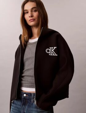 Monogram-jacka med huva Monogram-jacka med huva