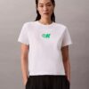 Monogram-logotyp, grafisk, smal T-shirt Monogram-logotyp, grafisk, smal T-shirt
