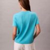 Monogram-T-shirt med V-ringning Monogram-T-shirt med V-ringning