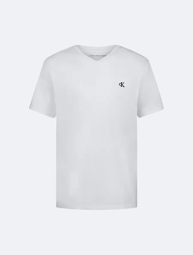 Monogram-T-shirt med V-ringning för pojkar Monogram-T-shirt med V-ringning för pojkar
