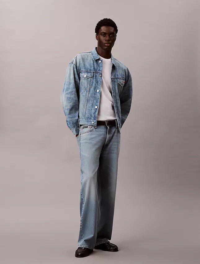 Monogram Trucker Jacket i Denim från 90-talet Monogram Trucker Jacket i Denim från 90-talet
