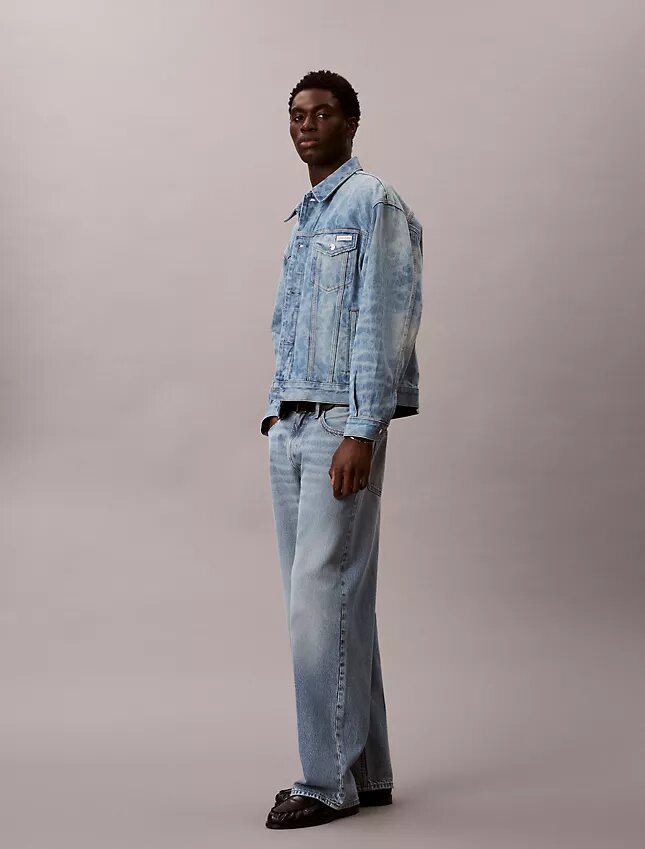 Monogram Trucker Jacket i Denim från 90-talet Monogram Trucker Jacket i Denim från 90-talet