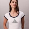 Monogramlogotyp Form Grafisk Slim T-shirt