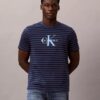 Monologo Classic T-shirt med grafiskt randmönster Monologo Classic T-shirt med grafiskt randmönster