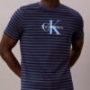 Monologo Classic T-shirt med grafiskt randmönster Monologo Classic T-shirt med grafiskt randmönster