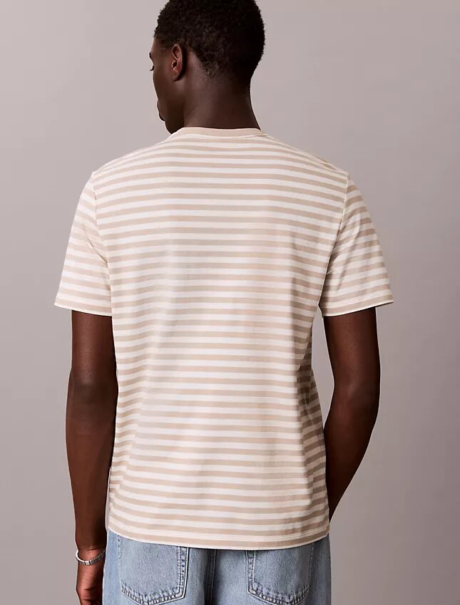 Monologo Classic T-shirt med grafiskt randmönster Monologo Classic T-shirt med grafiskt randmönster